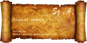 Szalai Anett névjegykártya